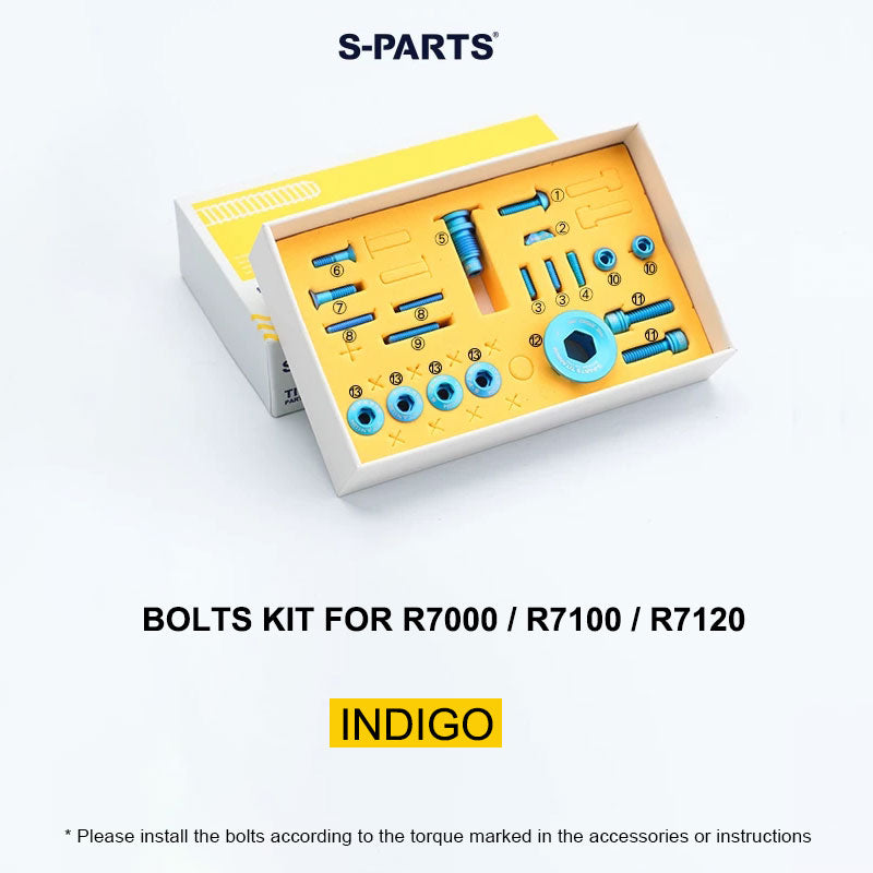 Grade 5 Titanium Mechanical Groupset Bolt Kit for Shimano 105 R7000 / R7100 / R7120 Derailleur (20PCS)