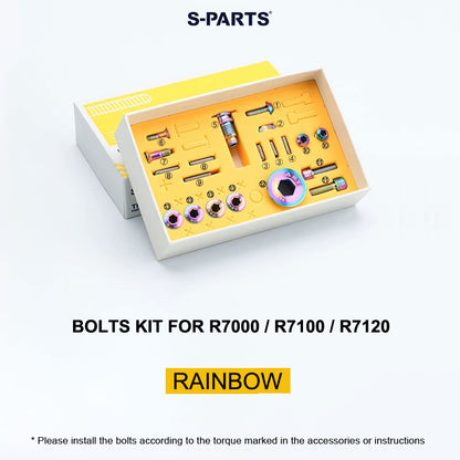 Grade 5 Titanium Mechanical Groupset Bolt Kit for Shimano 105 R7000 / R7100 / R7120 Derailleur (20PCS)