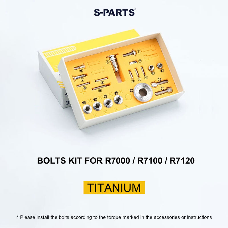 Grade 5 Titanium Mechanical Groupset Bolt Kit for Shimano 105 R7000 / R7100 / R7120 Derailleur (20PCS)