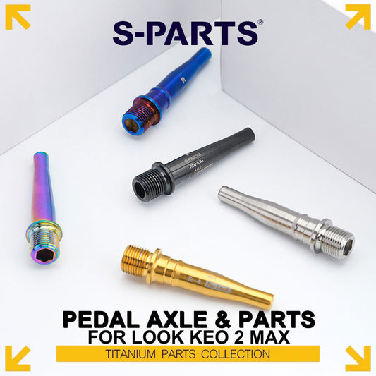 Grade 5 Titanium Pedal Axle & Parts for LOOK KEO 2 MAX