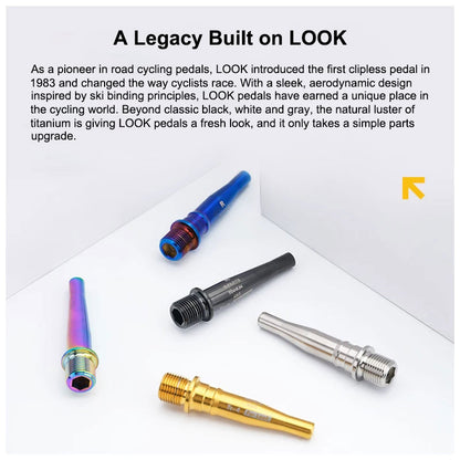 Grade 5 Titanium Pedal Axle & Parts for LOOK KEO 2 MAX