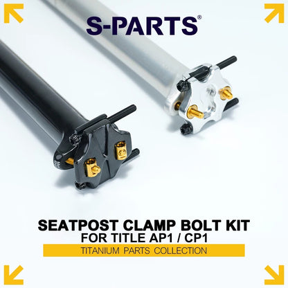 Grade 5 Titanium Seatpost Clamp Bolt Kit for TITLE AP1 / CP1