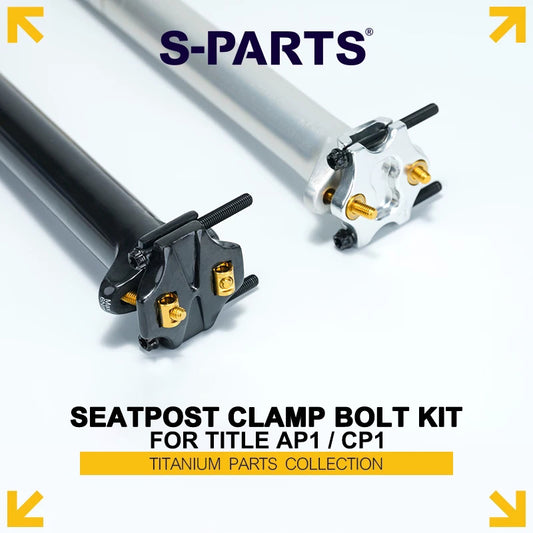 Grade 5 Titanium Seatpost Clamp Bolt Kit for TITLE AP1 / CP1