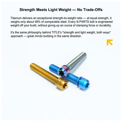 Grade 5 Titanium Seatpost Clamp Bolt Kit for TITLE AP1 / CP1