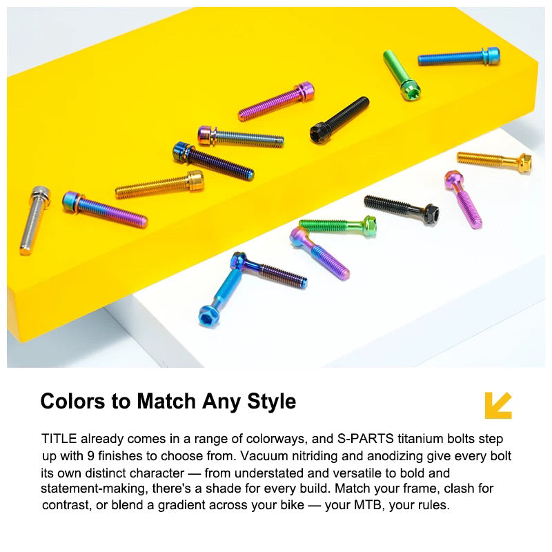Grade 5 Titanium Seatpost Clamp Bolt Kit for TITLE AP1 / CP1