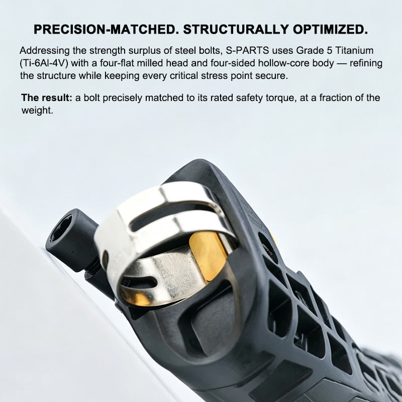 Grade 5 Titanium Shifter Clamp Bolt Kit for Shimano & SRAM Road Shifters