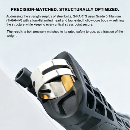 Grade 5 Titanium Shifter Clamp Bolt Kit for Shimano & SRAM Road Shifters