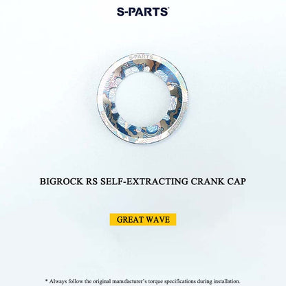 BIGROCK RS Titanium Crank Bolt & Self-Extracting Cap Kit SHIMANO TL-LR15 Compatible