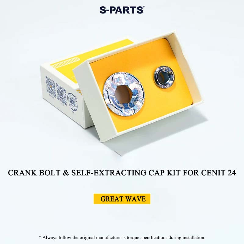 Titanium Crank Bolt & Self-Extracting Cap Kit for CENIT 24 Crankset | Grade 5 Ti-6Al-4V Upgrade