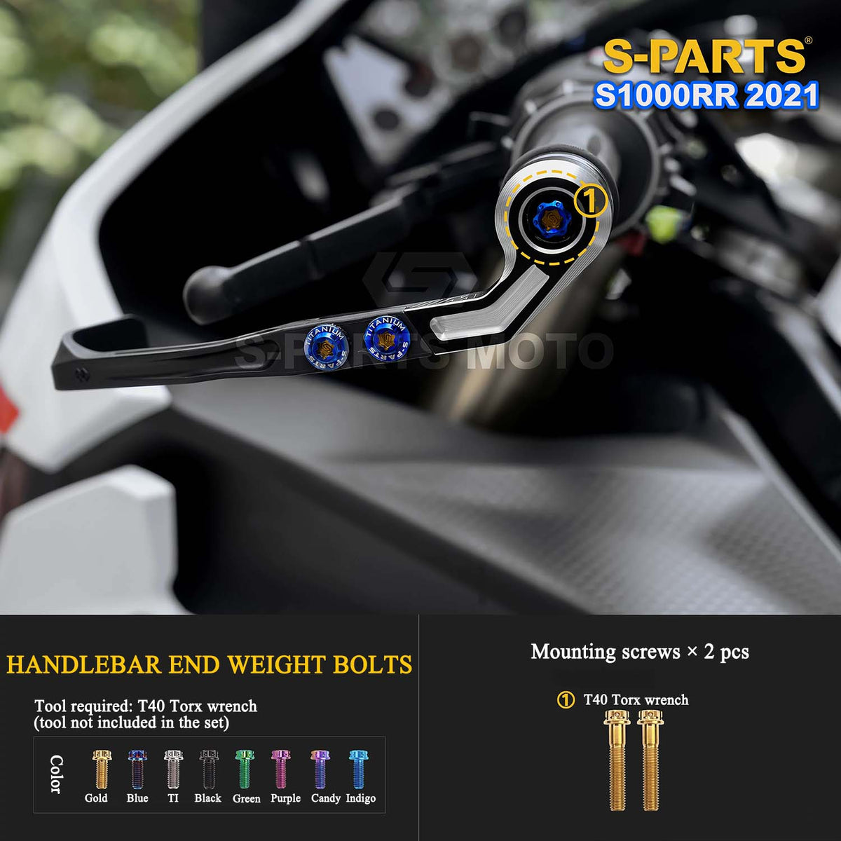Grade 5 Titanium Bolts & Fasteners for 2021 BMW S1000RR