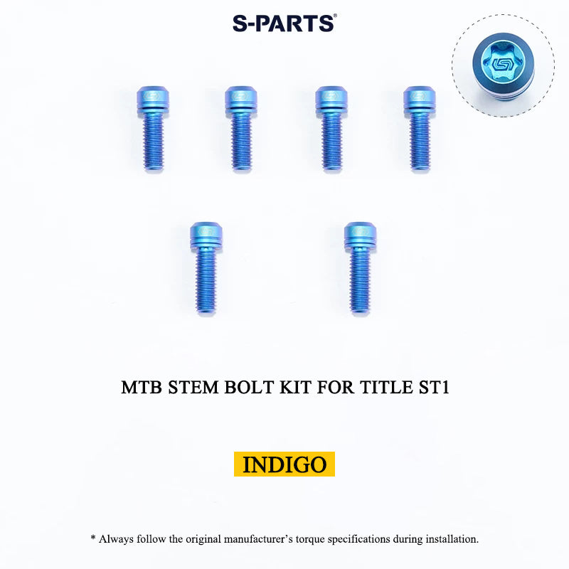 Grade 5 Titanium MTB Stem Bolt Kit for TITLE ST1/ST2/DM1