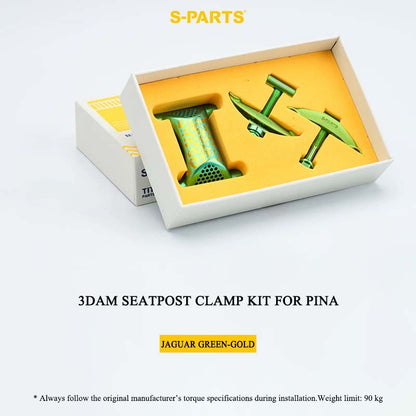 3D-Printed Titanium Seatpost Clamp Kit & Parts for Pinarello Dogma F 3DAM | Grade 5 Titanium