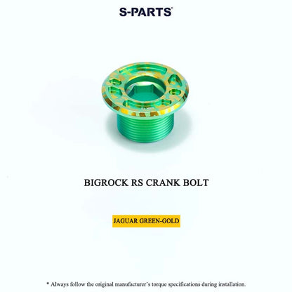 BIGROCK RS Titanium Crank Bolt & Self-Extracting Cap Kit SHIMANO TL-LR15 Compatible