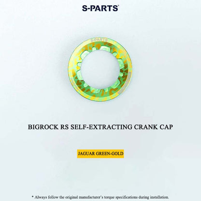 BIGROCK RS Titanium Crank Bolt & Self-Extracting Cap Kit SHIMANO TL-LR15 Compatible