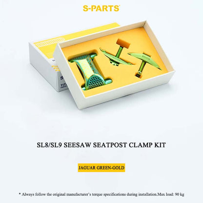 3D Printed Titanium Seat Clamp Kit & Parts for Specialized Tarmac SL8/SL9 Seesaw Seatpost