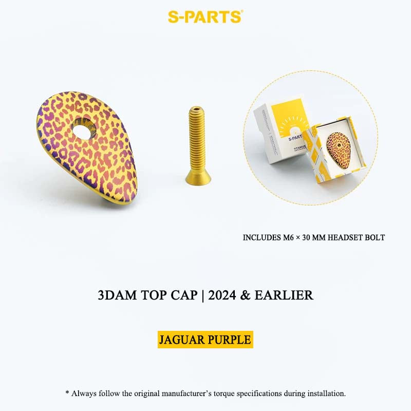 3D-Printed Grade 5 Titanium Headset Top Cap for Pinarello 3DAM | 2024 & Earlier & 2025