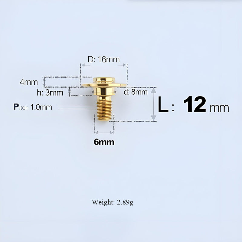 M6x11-45mm Gold Titanium Shoulder Bolts for Motorcycle