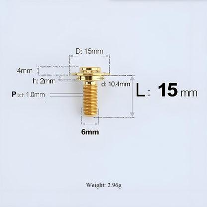M6x11-45mm Gold Titanium Shoulder Bolts for Motorcycle