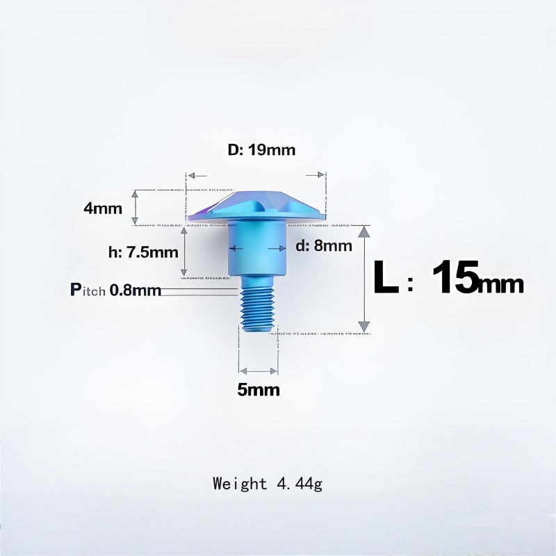 M5x10-36.5mm Titanium Shoulder Bolts for Motorcycle - Candy