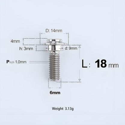 M6x11-45mm Titanium Shoulder Bolts for Motorcycle -  TI