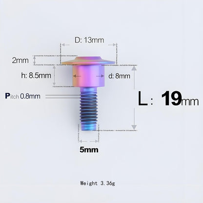 M5x10-36.5mm Titanium Shoulder Bolts for Motorcycle - Candy