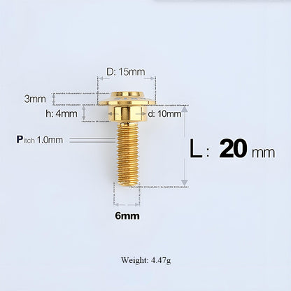 M6x11-45mm Gold Titanium Shoulder Bolts for Motorcycle