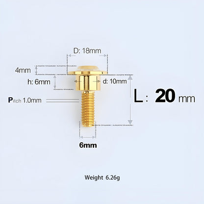 M6x11-45mm Gold Titanium Shoulder Bolts for Motorcycle