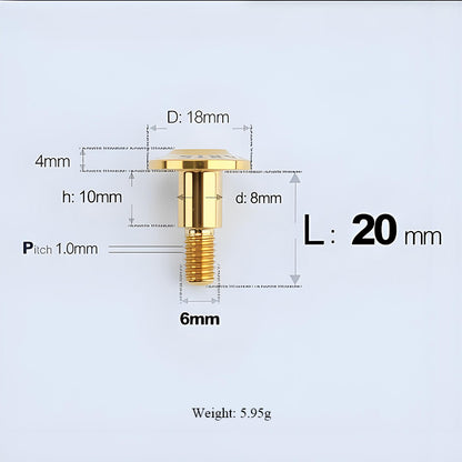 M6x11-45mm Gold Titanium Shoulder Bolts for Motorcycle
