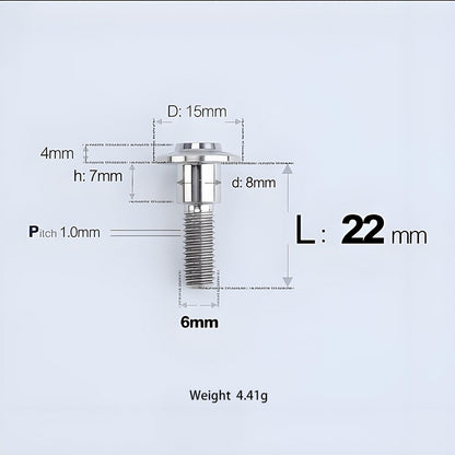 M6x11-45mm Titanium Shoulder Bolts for Motorcycle -  TI