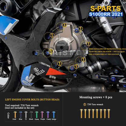 Grade 5 Titanium Bolts & Fasteners for 2021 BMW S1000RR