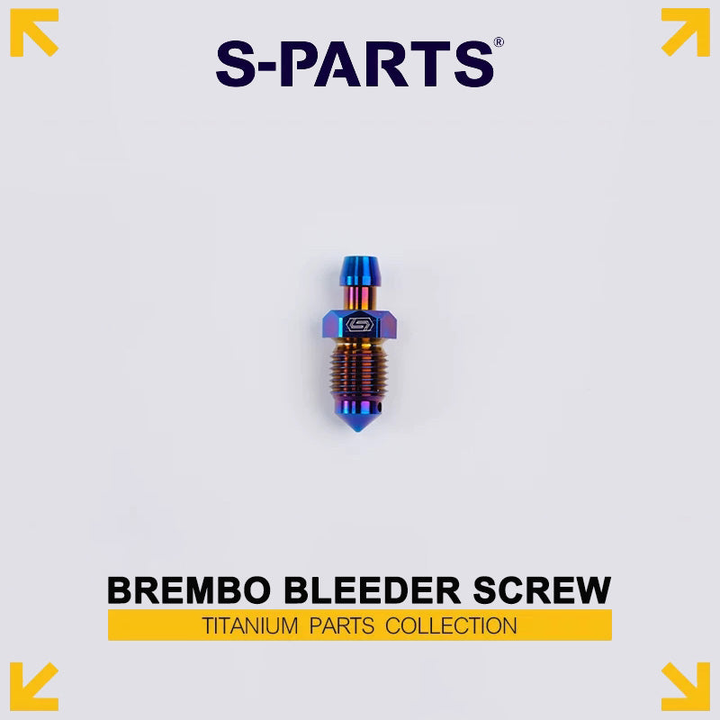 M10 x 15.5mm Titanium Bleeder Screw for Brembo Brake Calipers – Ti-6Al-4V Brake Bleed Valve Bolt