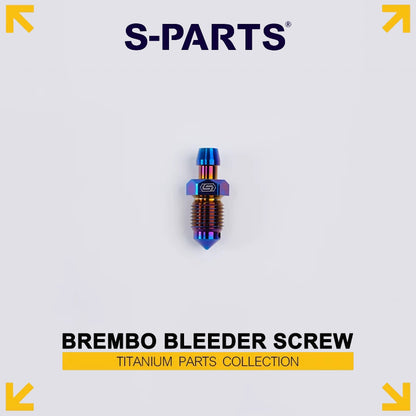M10 x 15.5mm Titanium Bleeder Screw for Brembo Brake Calipers – Ti-6Al-4V Brake Bleed Valve Bolt