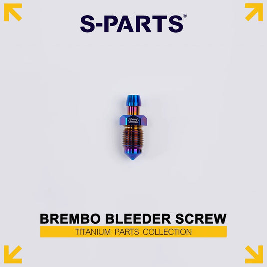 M10 x 15.5mm Titanium Bleeder Screw for Brembo Brake Calipers – Ti-6Al-4V Brake Bleed Valve Bolt