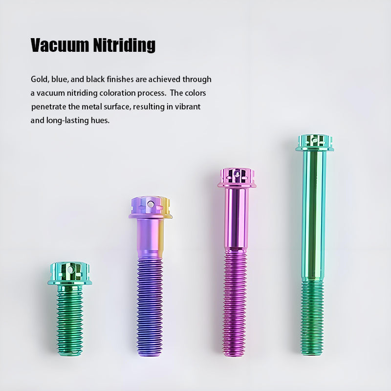 M10x12-40mm Titanium Motorcycle Bolts with 1.25mm Pitch