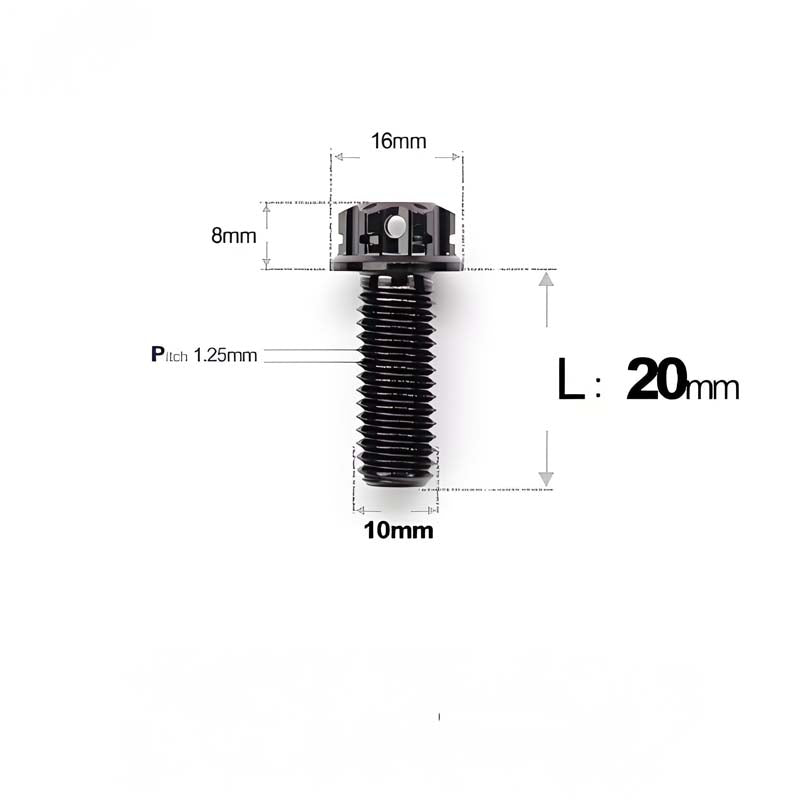 Titanium Rearview Mirror Bolts for TANAX AOS4 / AOS3 – M8 / M10
