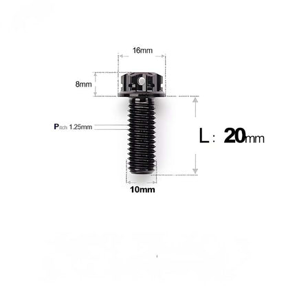 Titanium Rearview Mirror Bolts for TANAX AOS4 / AOS3 – M8 / M10