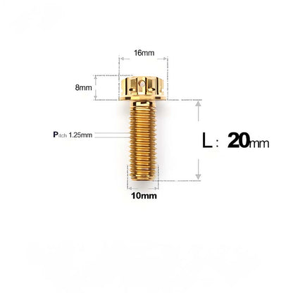 Titanium Rearview Mirror Bolts for TANAX AOS4 / AOS3 – M8 / M10