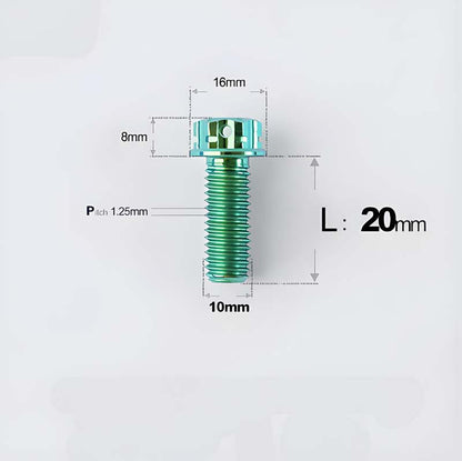 Titanium Rearview Mirror Bolts for TANAX AOS4 / AOS3 – M8 / M10