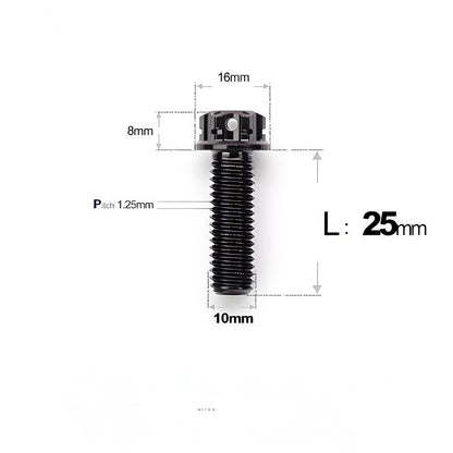Titanium Rearview Mirror Bolts for TANAX AOS4 / AOS3 – M8 / M10