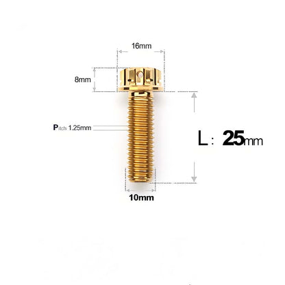 Titanium Rearview Mirror Bolts for TANAX AOS4 / AOS3 – M8 / M10