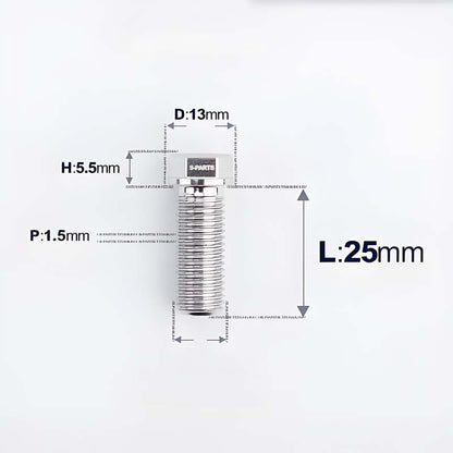 M10x20-60mm Titanium Bolts with 1.5mm Pitch For Motorcycle