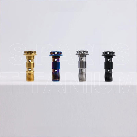 M10 x 29mm Titanium Dual Hole Banjo Bolt (P1.0 / P1.25)