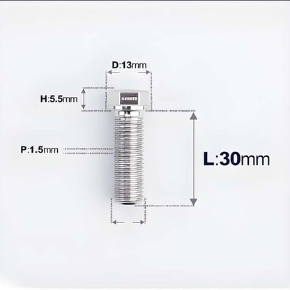 M10x20-60mm Titanium Bolts with 1.5mm Pitch For Motorcycle