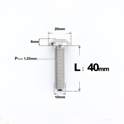 M10x20-65mm Titanium Torx Bolts with 1.5mm Pitch For Motorcycle