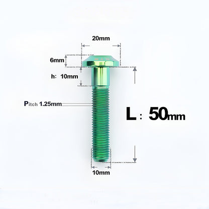M10x20-65mm Titanium Torx Bolts with 1.5mm Pitch For Motorcycle