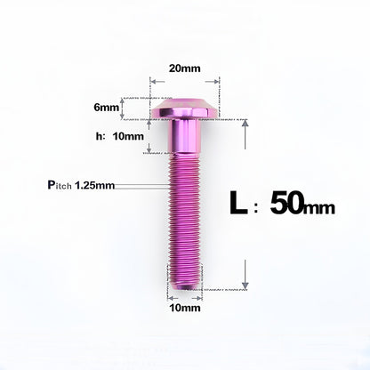 M10x20-65mm Titanium Torx Bolts with 1.5mm Pitch For Motorcycle