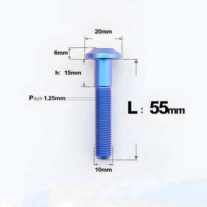 M10x20-65mm Titanium Torx Bolts with 1.5mm Pitch For Motorcycle