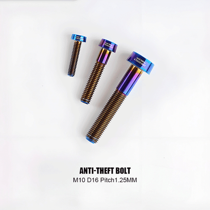 M10xL20-80mm Titanium 1.25mm Thread Security Bolt for Brembo Caliper Mounting D16