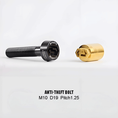 M10xL20-80mm Titanium 1.25mm Thread Security Bolt for Brembo Caliper Mounting D19