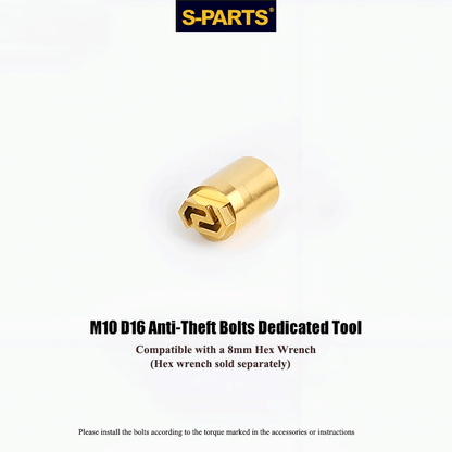 M10xL20-80mm Titanium 1.5mm Thread Security Bolt for Brembo Caliper Mounting D16